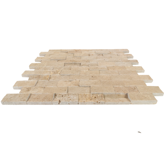 Travertine Noce Mosaic Split Face 2