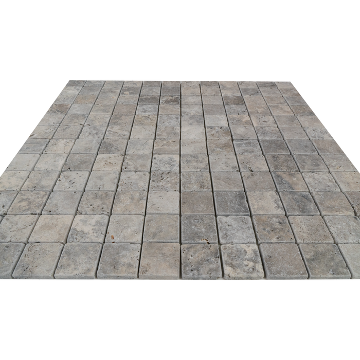 Travertine Nordic Silver Mosaic Tumbled 2