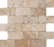 Travertine Tiramisu Braid Mosaic Honed 1