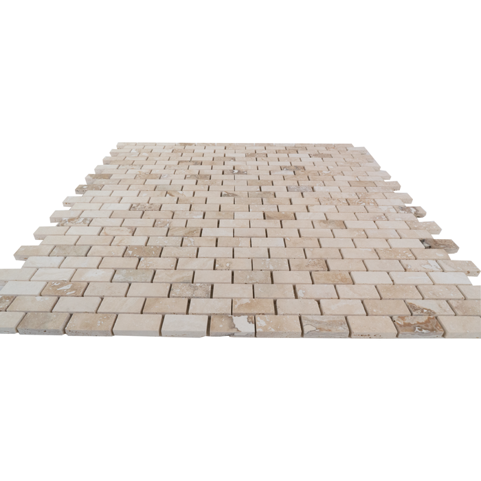 Travertine Tiramisu Mosaic Honed 2