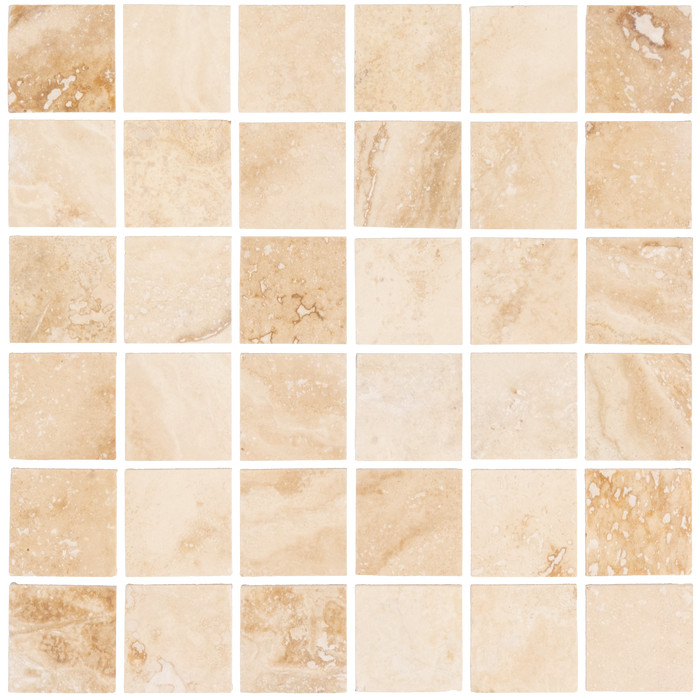 Travertine Tiramisu Mosaic Honed 1