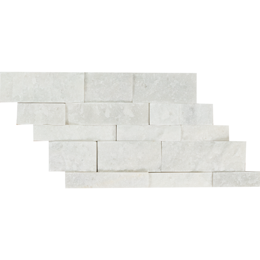 Marble Snow White Mosaic Split Face 1