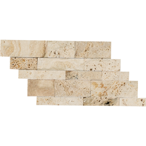 Travertine Tiramisu Mosaic Split Face 1