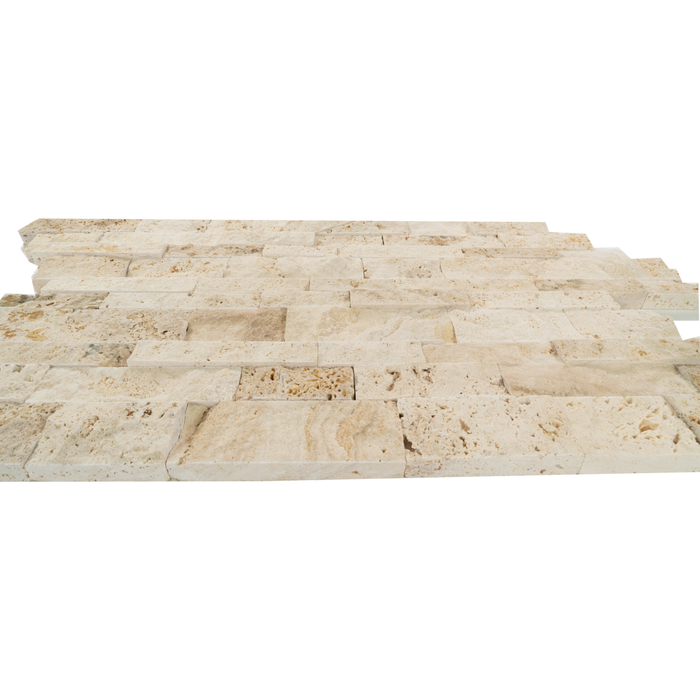 Travertine Tiramisu Mosaic Split Face 2