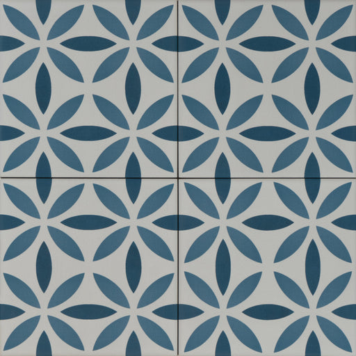 Porcelain Aquarel Deco Antares Blu Tile Matte 1