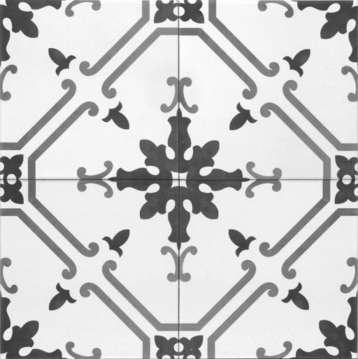 Porcelain Aquarel Deco Elektra Grigio Tile Matte 1