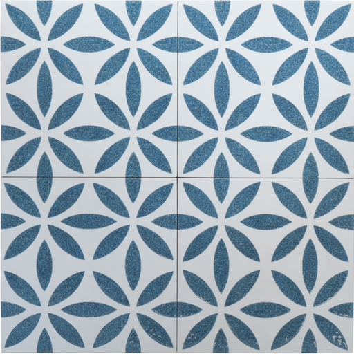 Porcelain Aquarel Deco Antares Blu Tile Polished 1