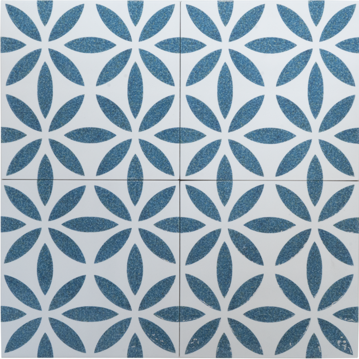 Porcelain Aquarel Deco Antares Blu Tile Polished 1