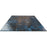 Porcelain Metalli Azurro Tile Glossy 2
