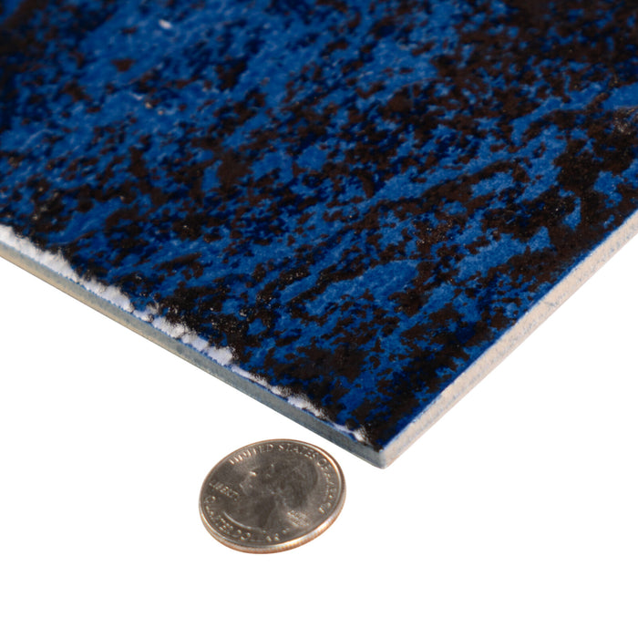 Porcelain Metalli Blue Tile Glossy 4