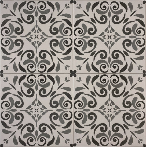 Porcelain Aquarel Deco Vega Grigio Tile Matte 1