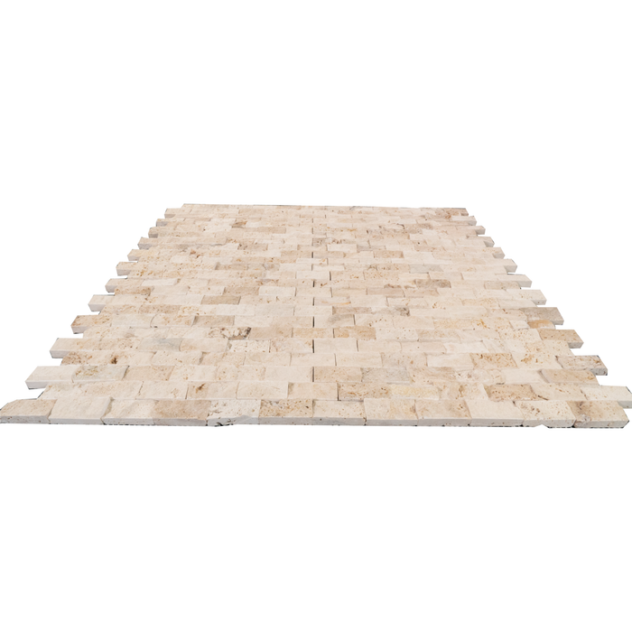 Travertine Tiramisu Mosaic Split Face 2
