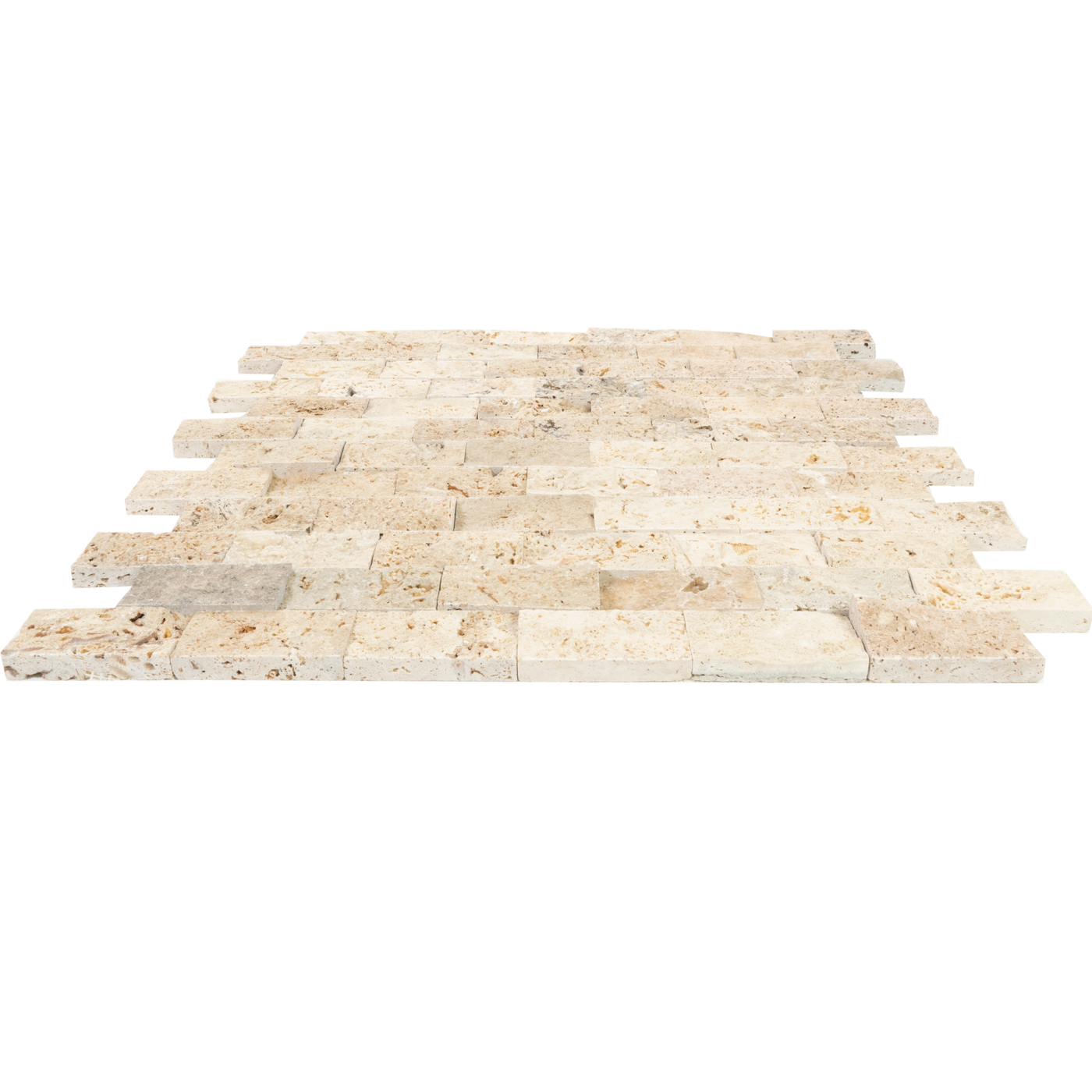 Keystone Tile Tuscany Rustic Split Face Travertine Mosaic — Stone ...