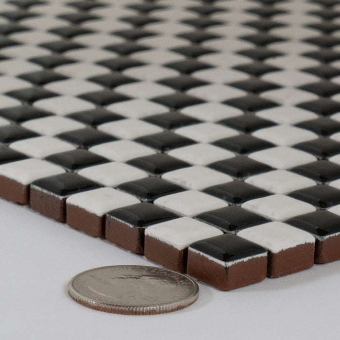 Porcelain Dama Black Mosaic Matte 2