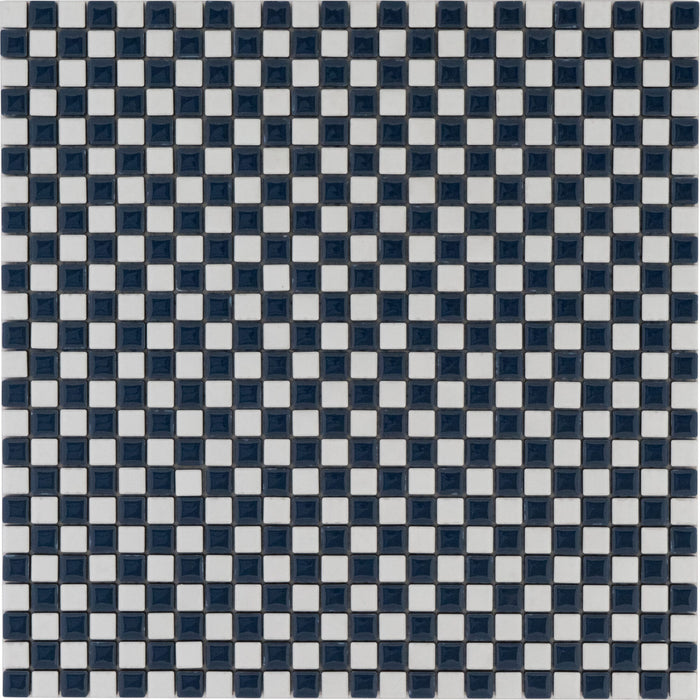 Porcelain Dama Dark Blue Mosaic Matte 1