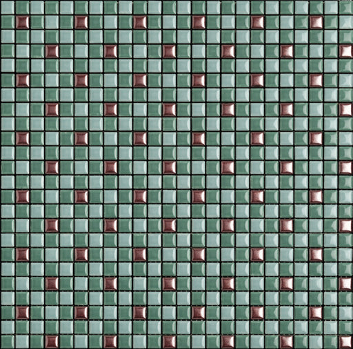 Porcelain Trio Aquamarine  Mosaic Glossy 1
