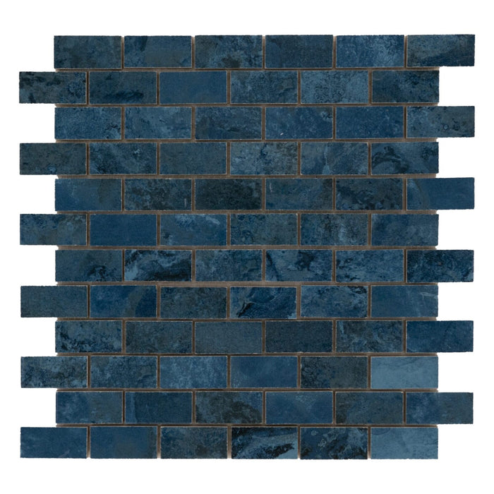 Porcelain Crystal Blue Mosaic Polished 1