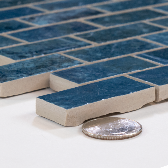 Porcelain Crystal Blue Mosaic Polished 2