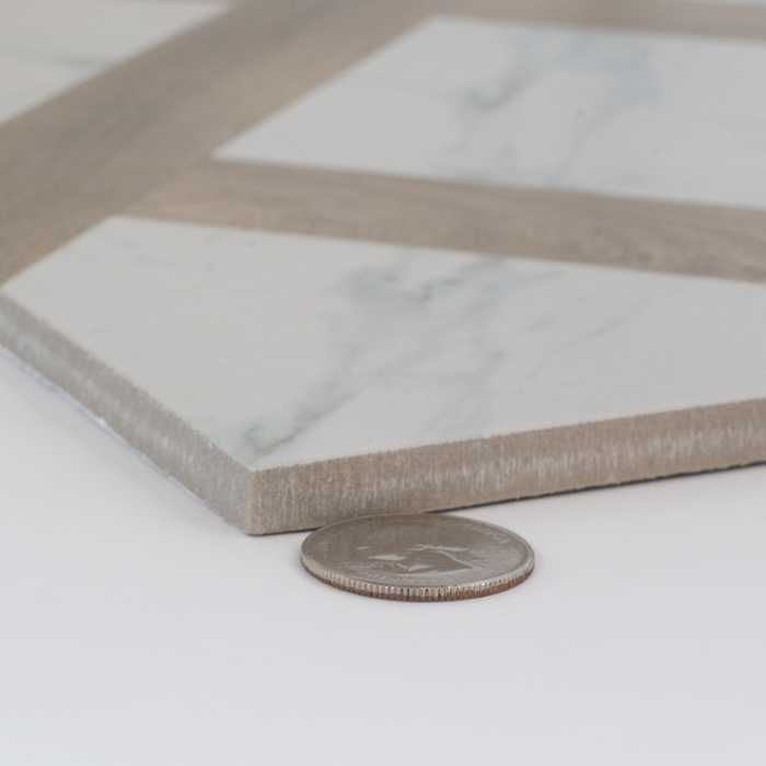 Porcelain Marble and Wood Decoro 1 Tile Matte 5