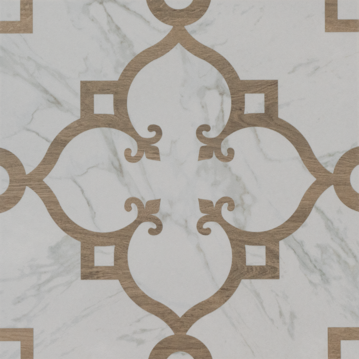 Porcelain Marble and Wood Decoro 2 Tile Matte 1