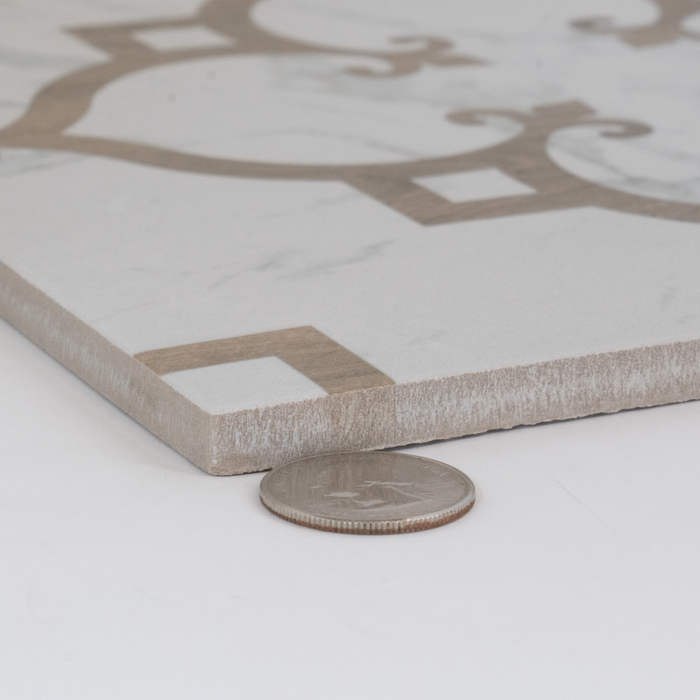 Porcelain Marble and Wood Decoro 2 Tile Matte 3