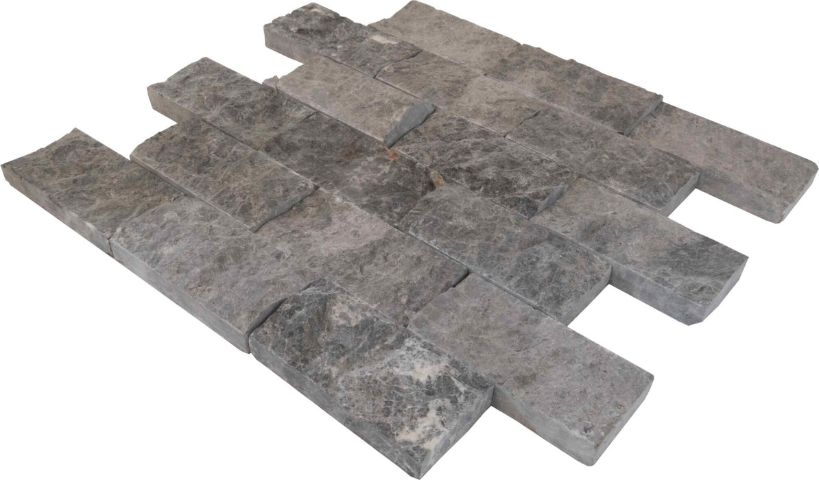 Marble Cleopatra Gray Mosaic Split Face 3