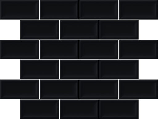 Porcelain Twins Nero  Mosaic Glossy 1
