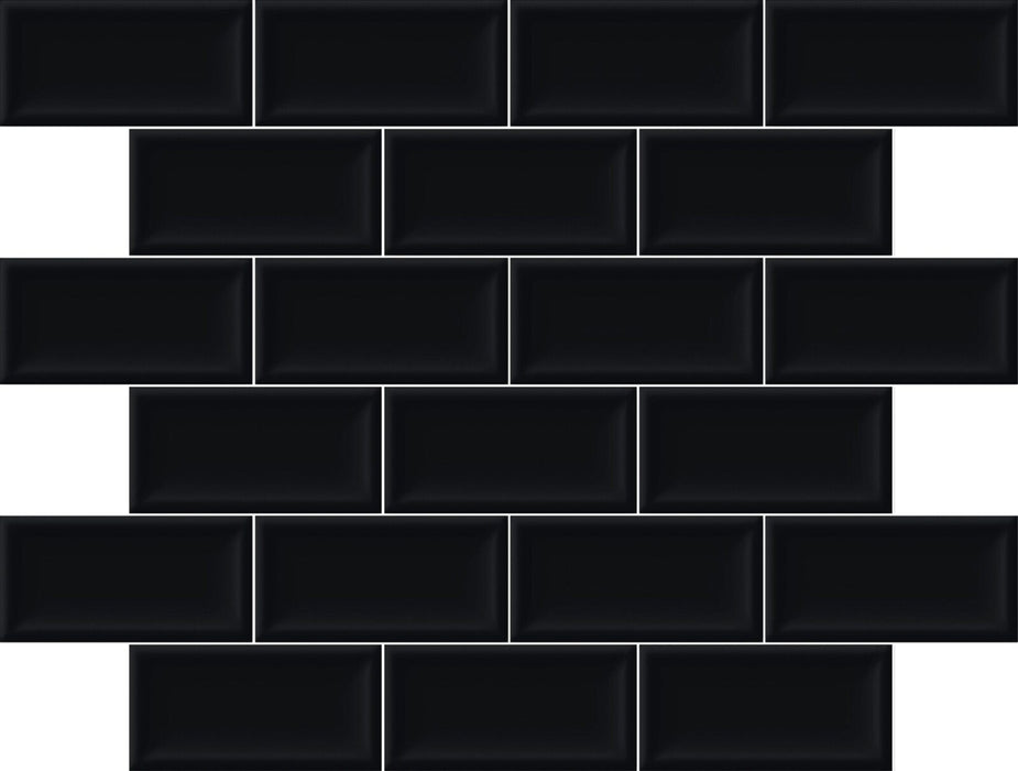 Porcelain Twins Nero  Mosaic Glossy 1