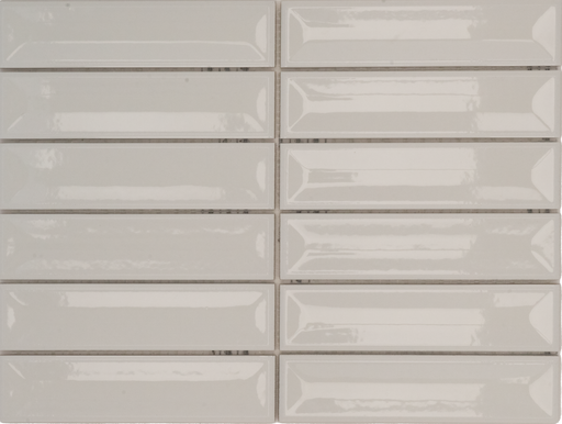Ceramic Flauti White Concave Mosaic Glossy 1