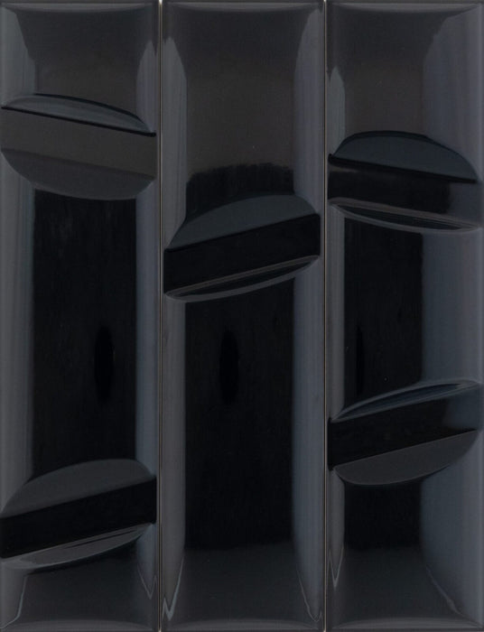 Ceramic Volume No.1 Black Tile Polished 1