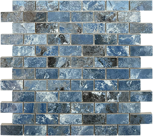 Porcelain Crystal Navy  Mosaic Glossy 1