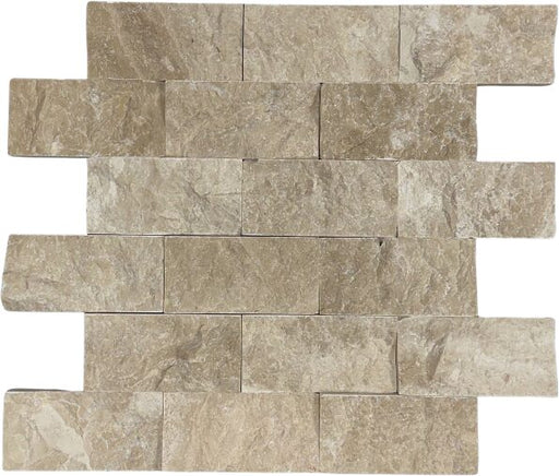 Marble Troy Beige Mosaic Split Face 1
