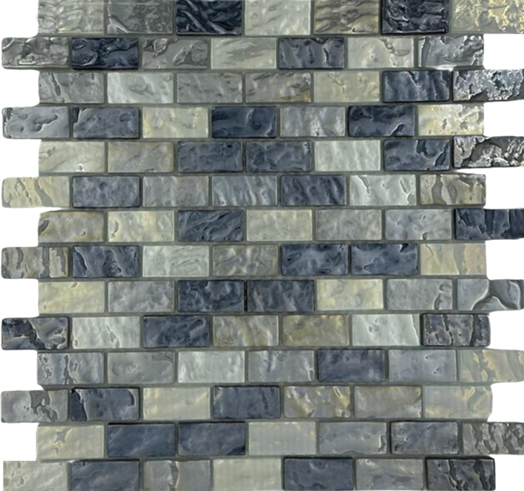 Glass Coral Crush Mosaic Polished 1