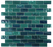 Glass Teal Tide Mosaic Polished 1
