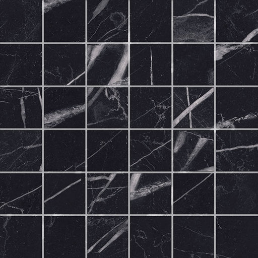 Porcelain Marquina Black Mosaic Polished 1