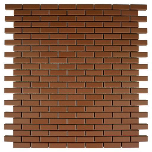 Porcelain PST Custom A06 Noce Brick Mosaic Matte 1