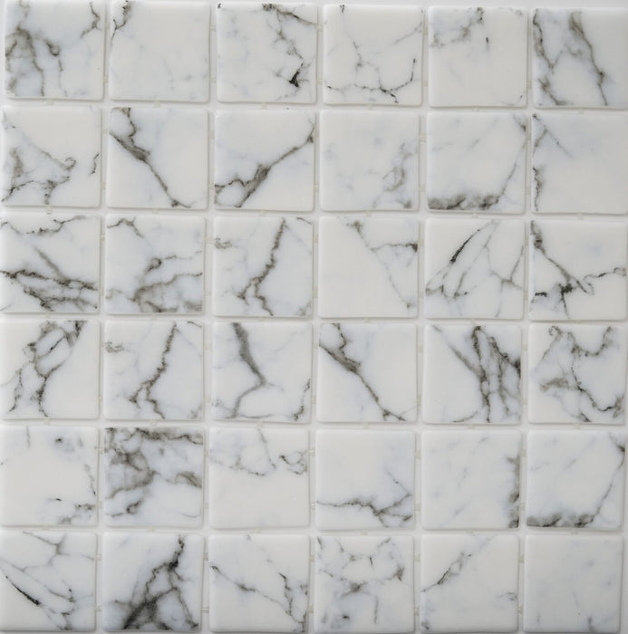 Glass Calacatta Mosaic Polished 1