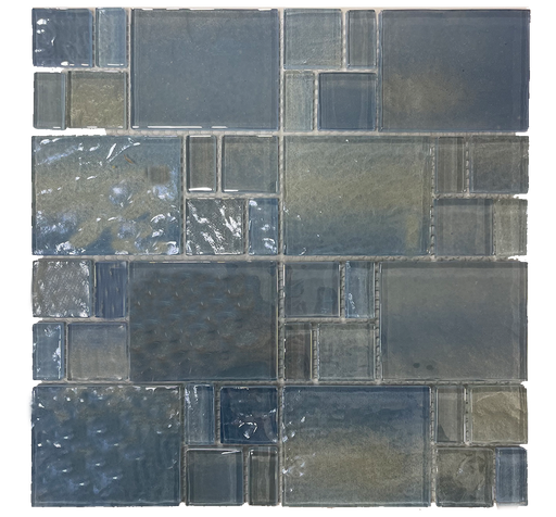 Glass Angelic Blue Mosaic Polished 1