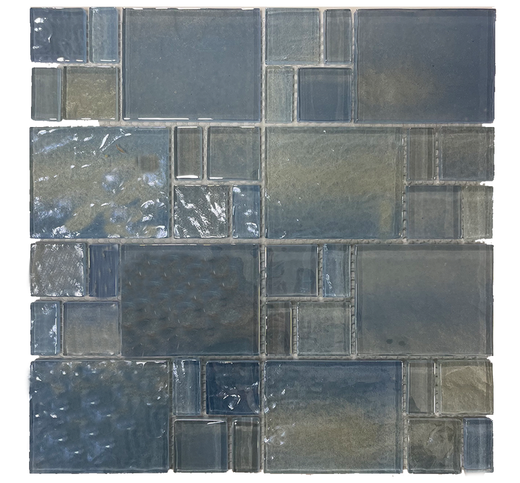 Glass Angelic Blue Mosaic Polished 1