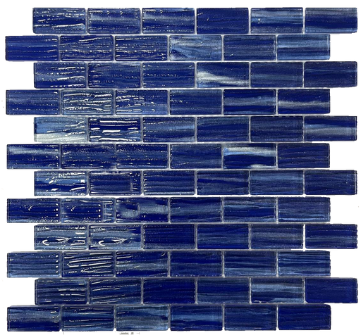 Glass Blue Crush Mosaic Polished 1