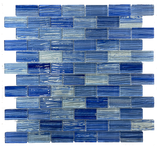 Glass Fashion Blue Mosaic Polished 1