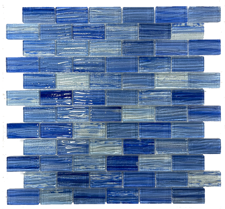 Glass Fashion Blue Mosaic Polished 1