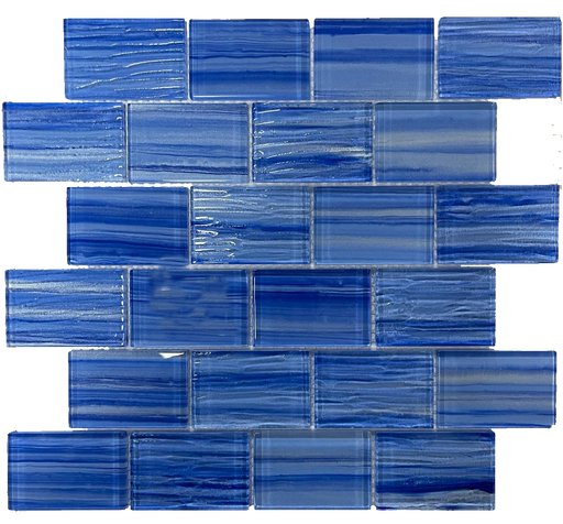 Glass Stunning Blue Mosaic Polished 1