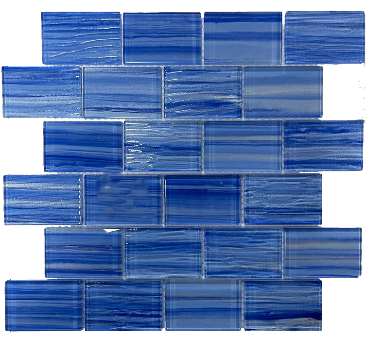 Glass Stunning Blue Mosaic Polished 1