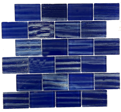 Glass Blue Tango Mosaic Polished 1