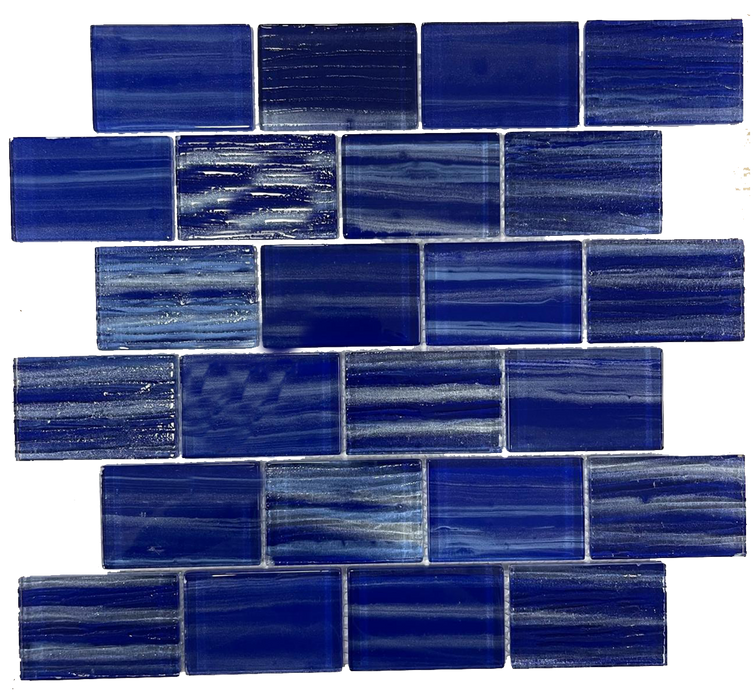 Glass Blue Tango Mosaic Polished 1