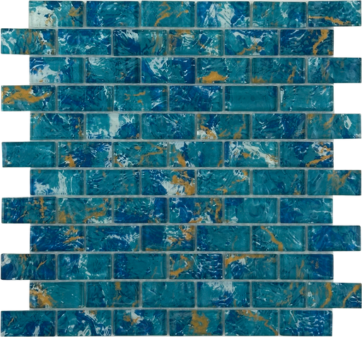 Glass Golden Doubloon Mosaic Polished 1