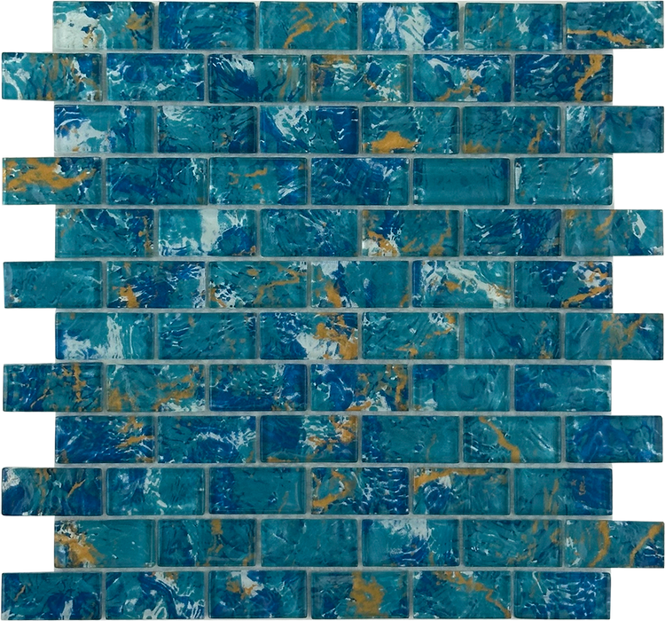 Glass Golden Doubloon Mosaic Polished 1