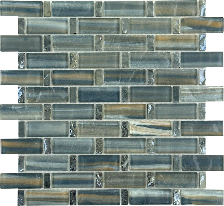 Glass Silver Seas Mosaic Polished 1