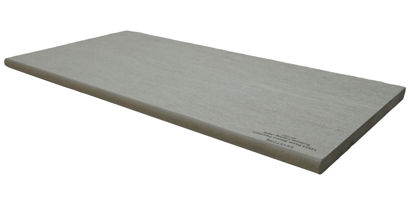 Porcelain Davos Bianco Bullnose Coping Matte 2